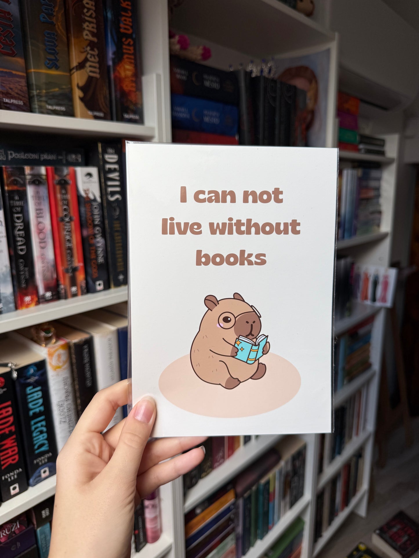 live without books - premium art print
