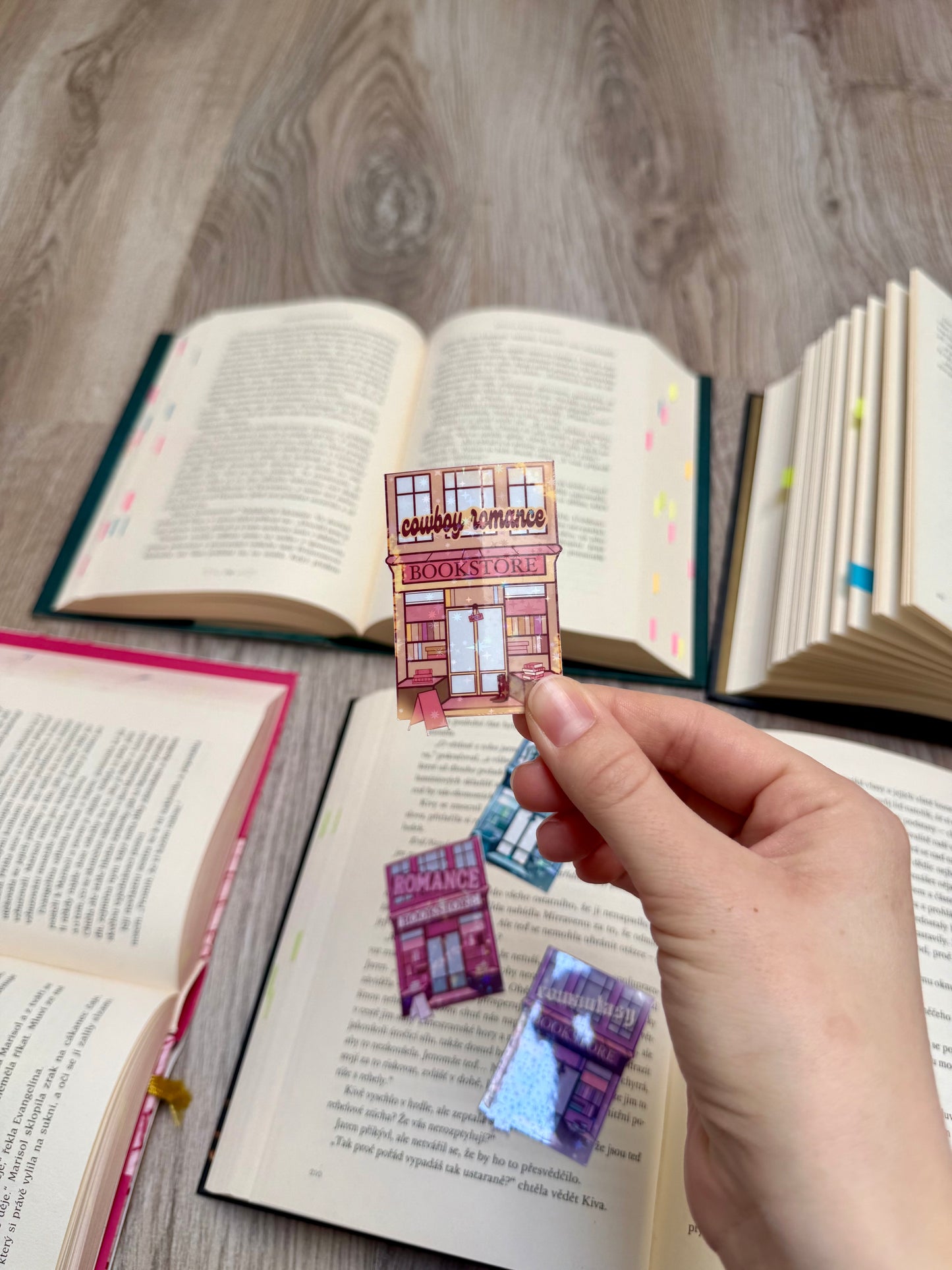 cowboy romance bookstore - laminovaná samolepka