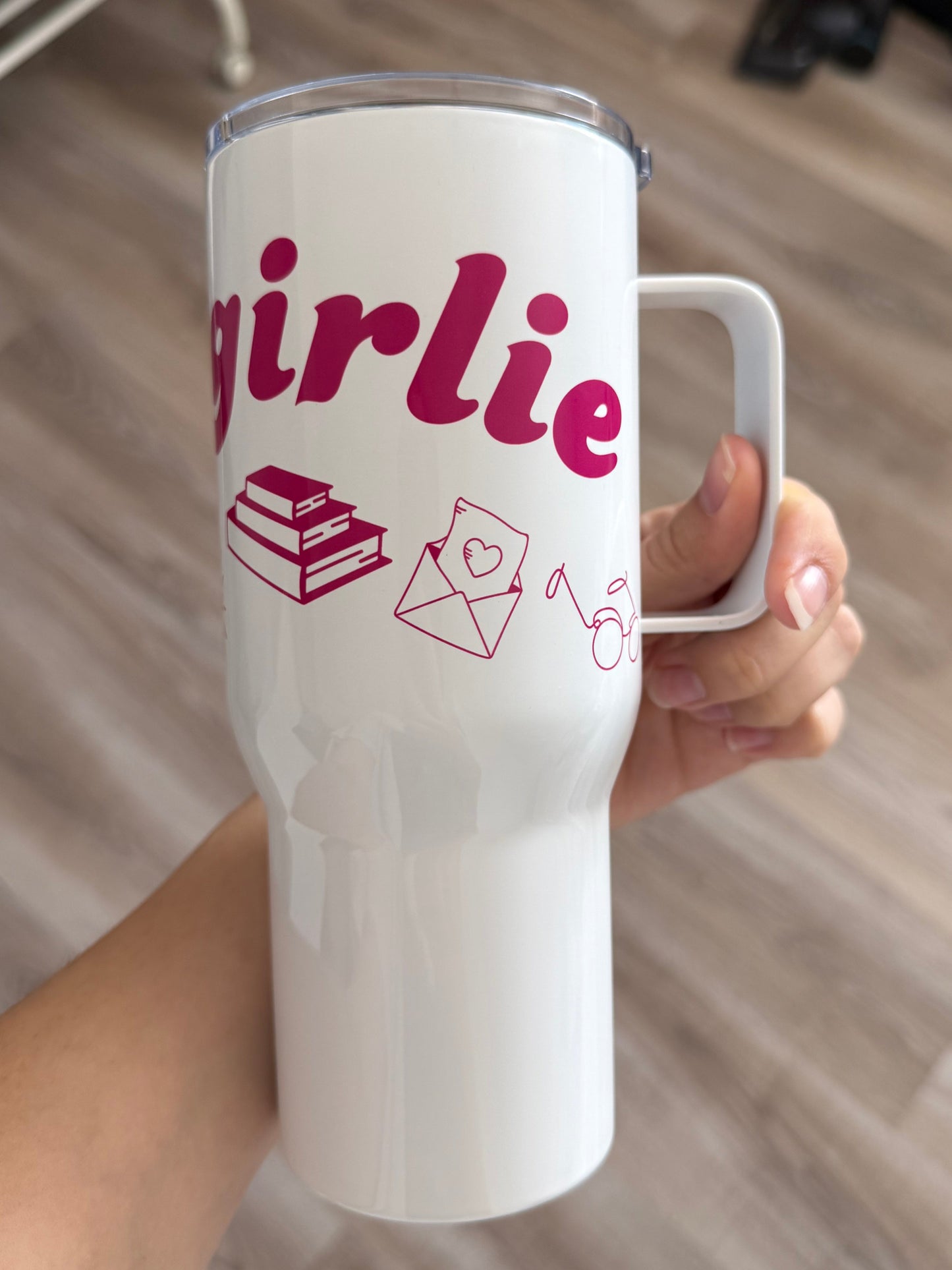 book girlie - cestovní hrnek