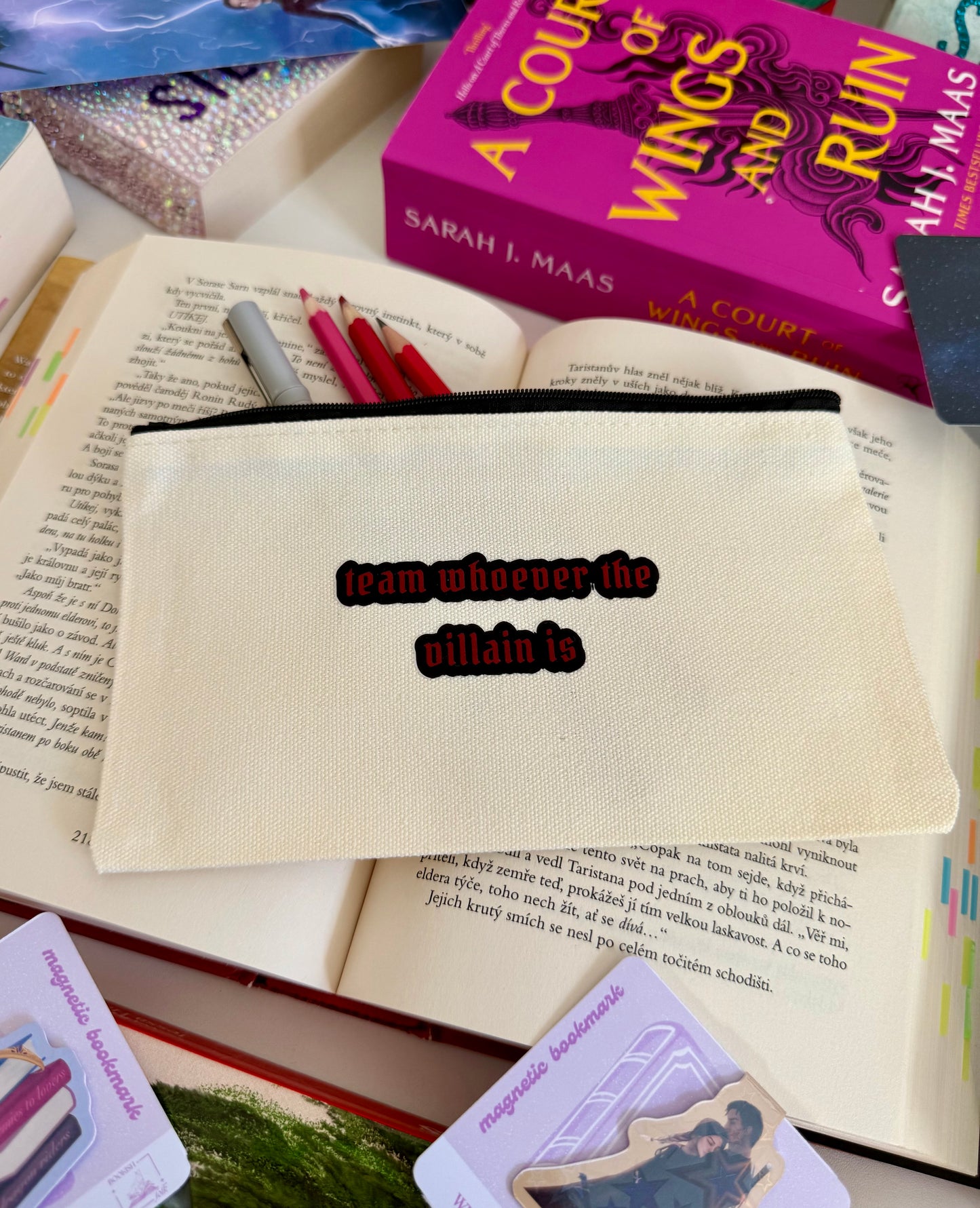 team villain - pencil case