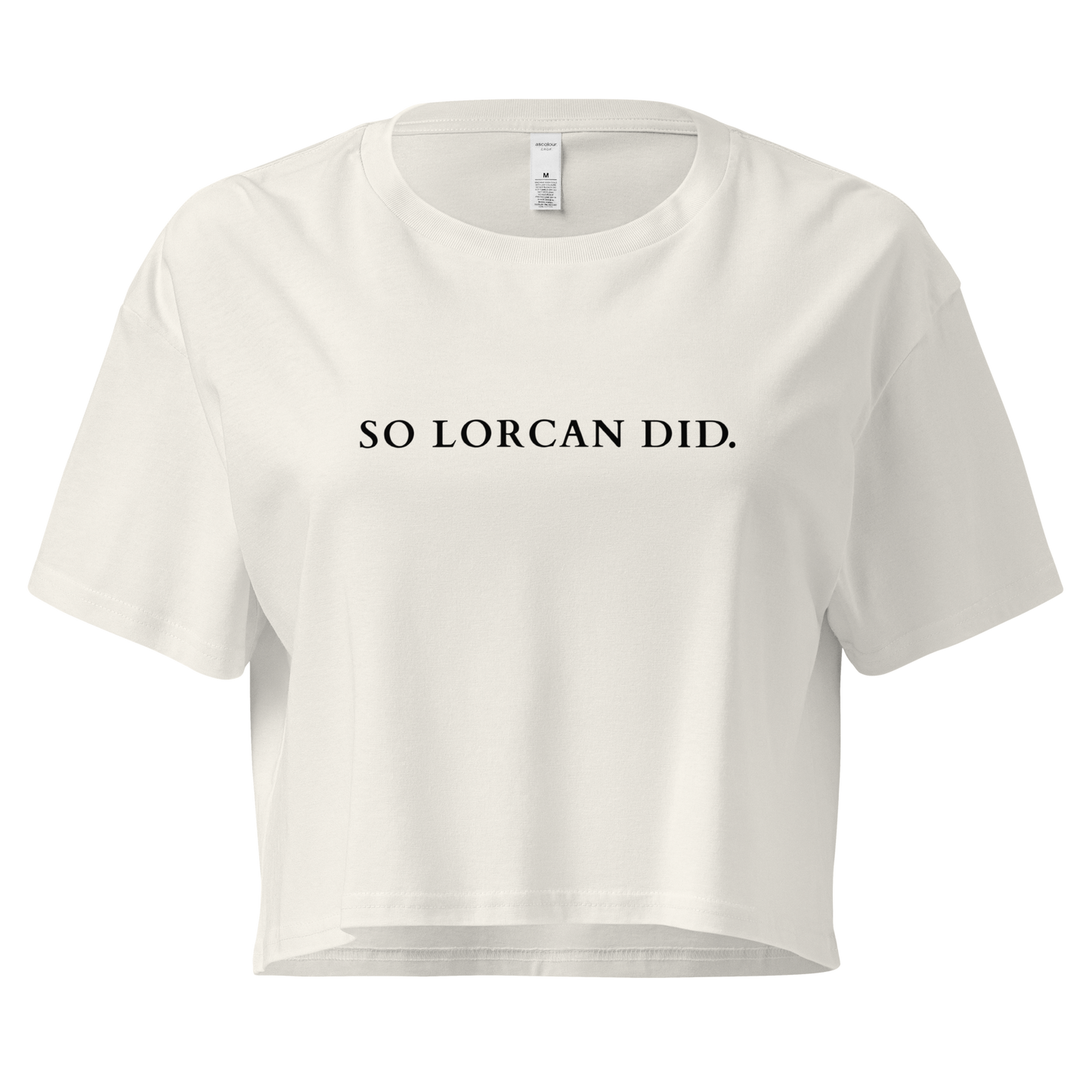 So Lorcan did. - crop top