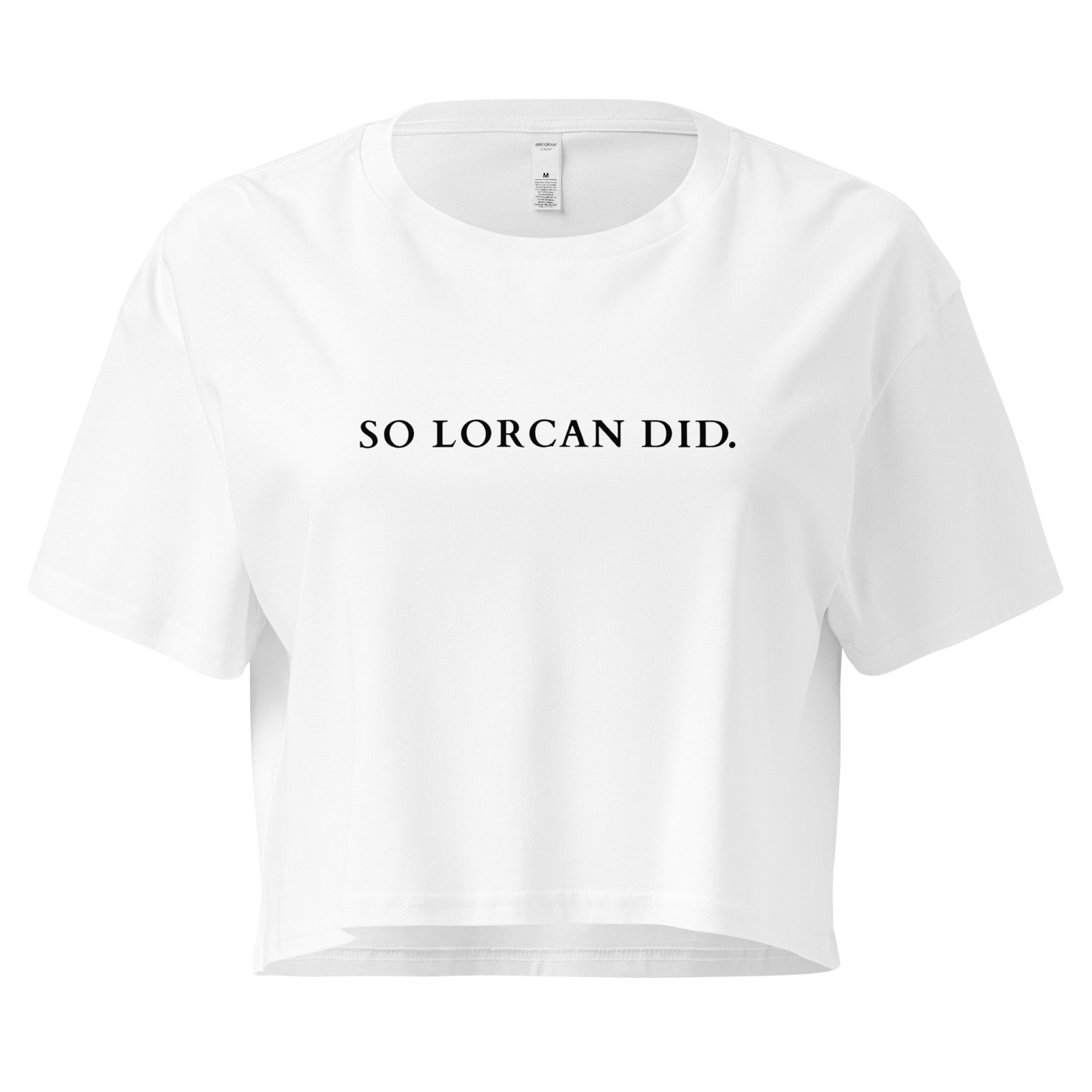 So Lorcan did. - crop top