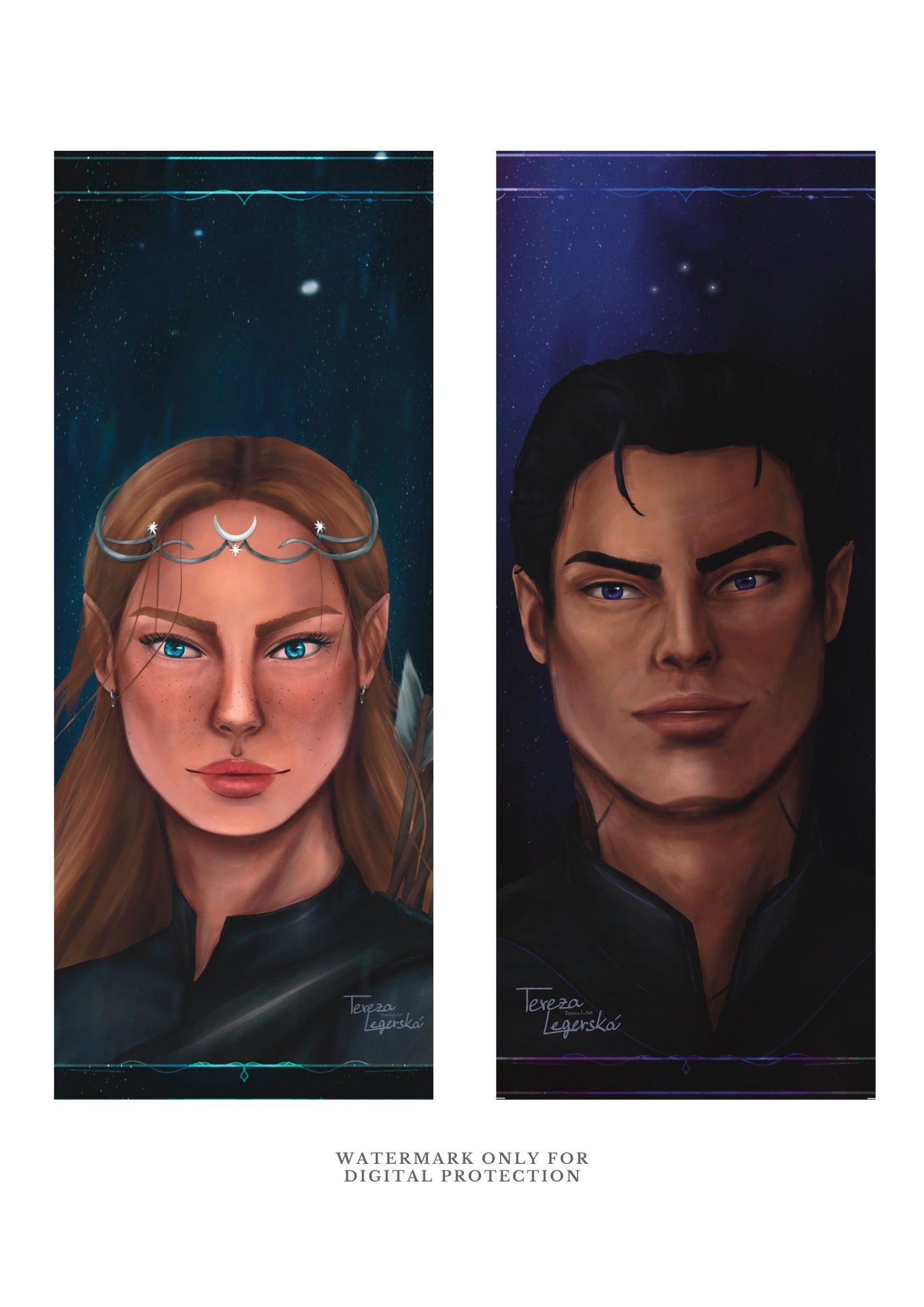 Rhys & Feyre - knižní záložka