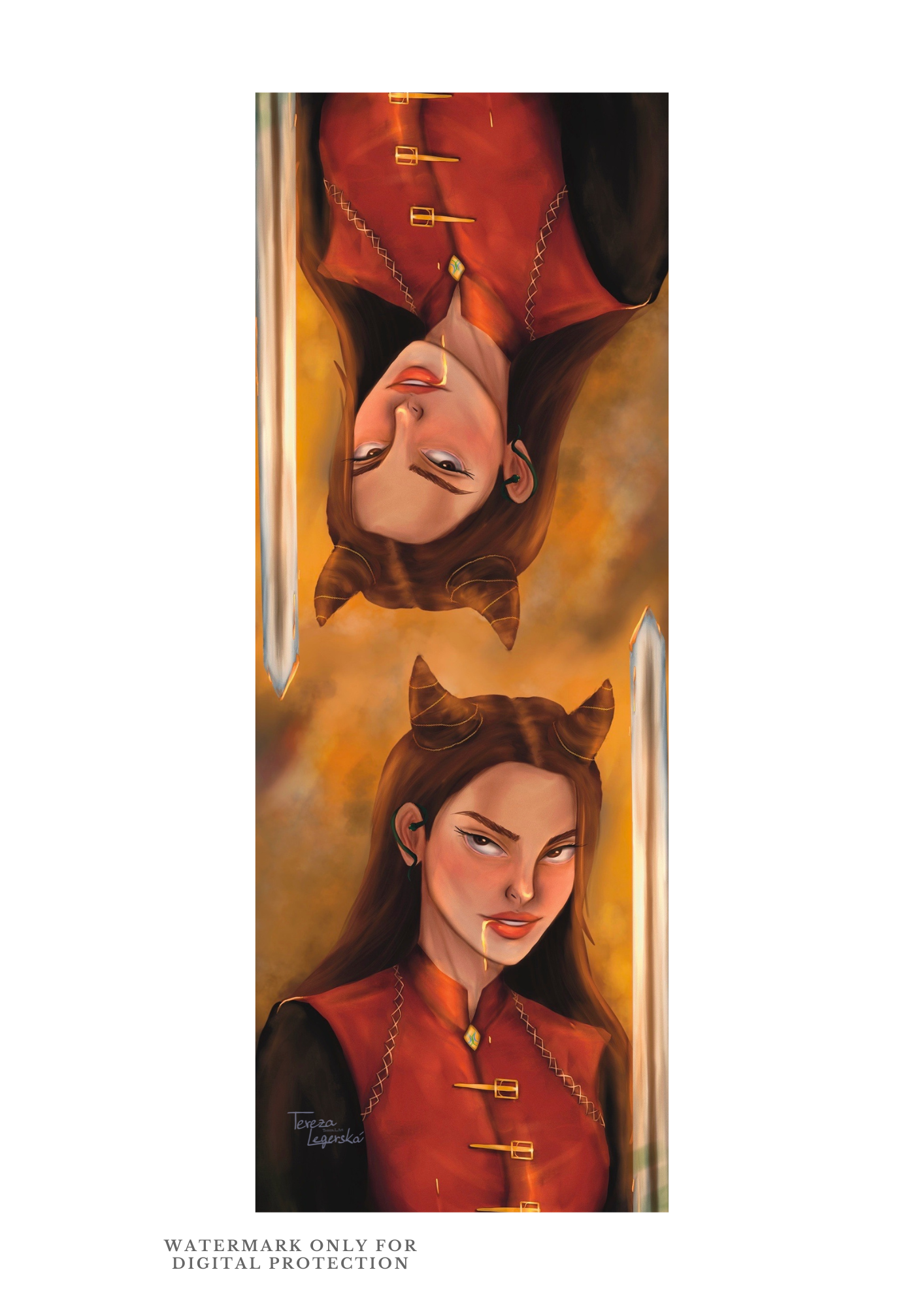 Jude Duarte fanart - knižní záložka