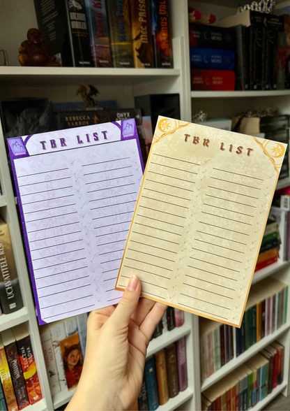 TBR lists - separate pages