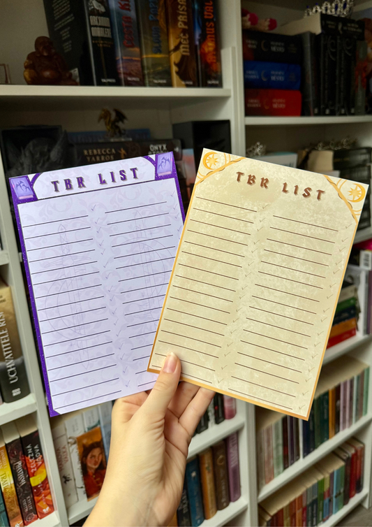 TBR lists - separate pages