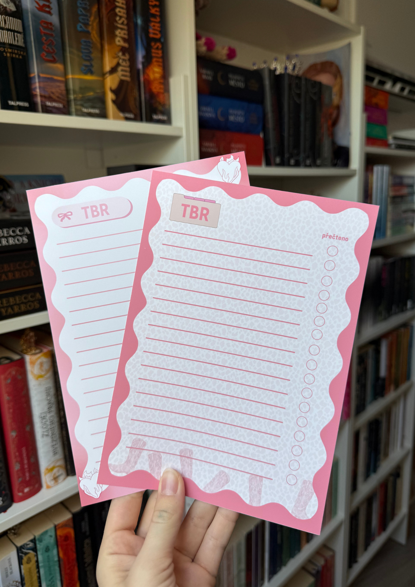 TBR lists - separate pages (pink)