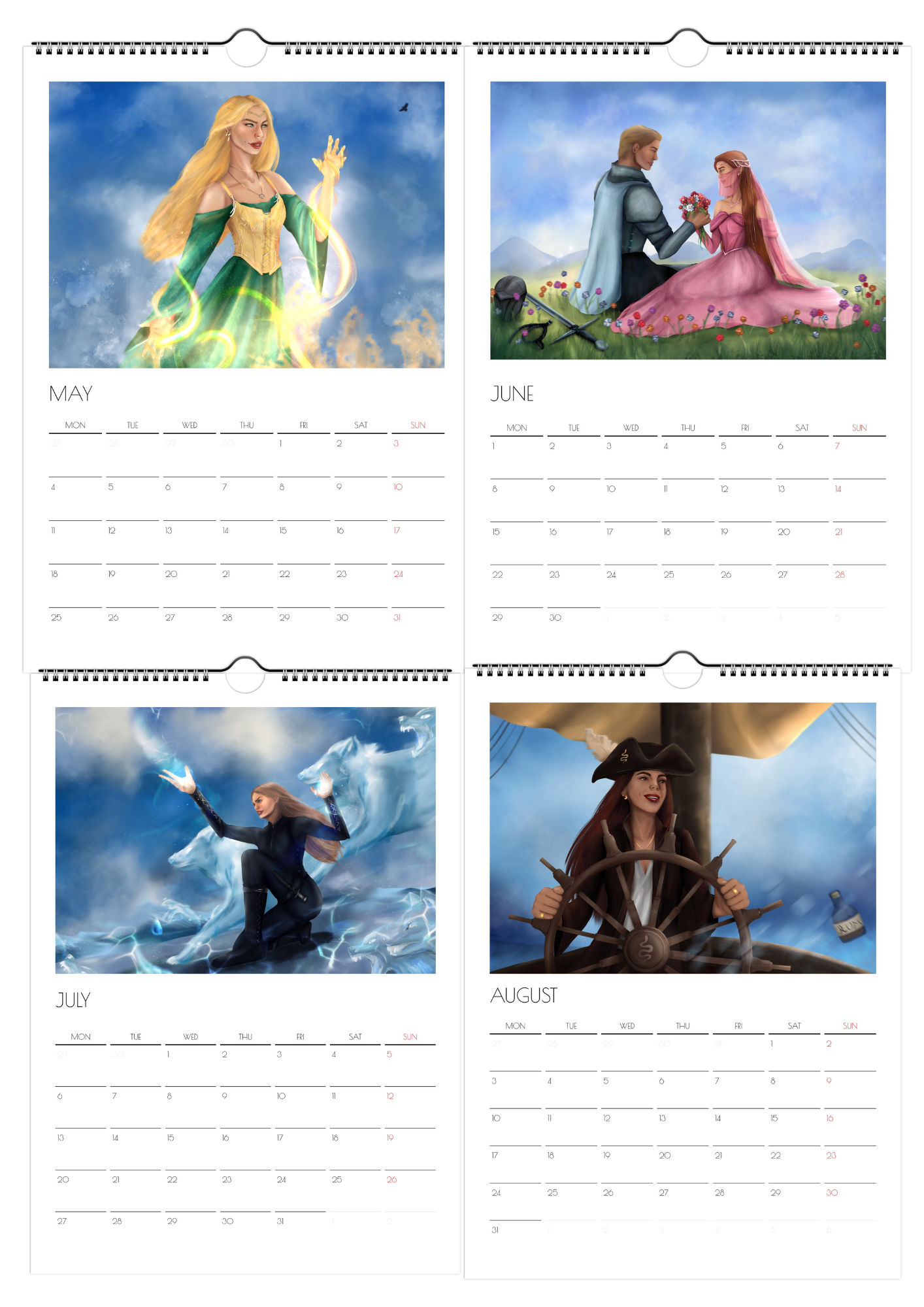 fantasy calendar 2026 - preorder
