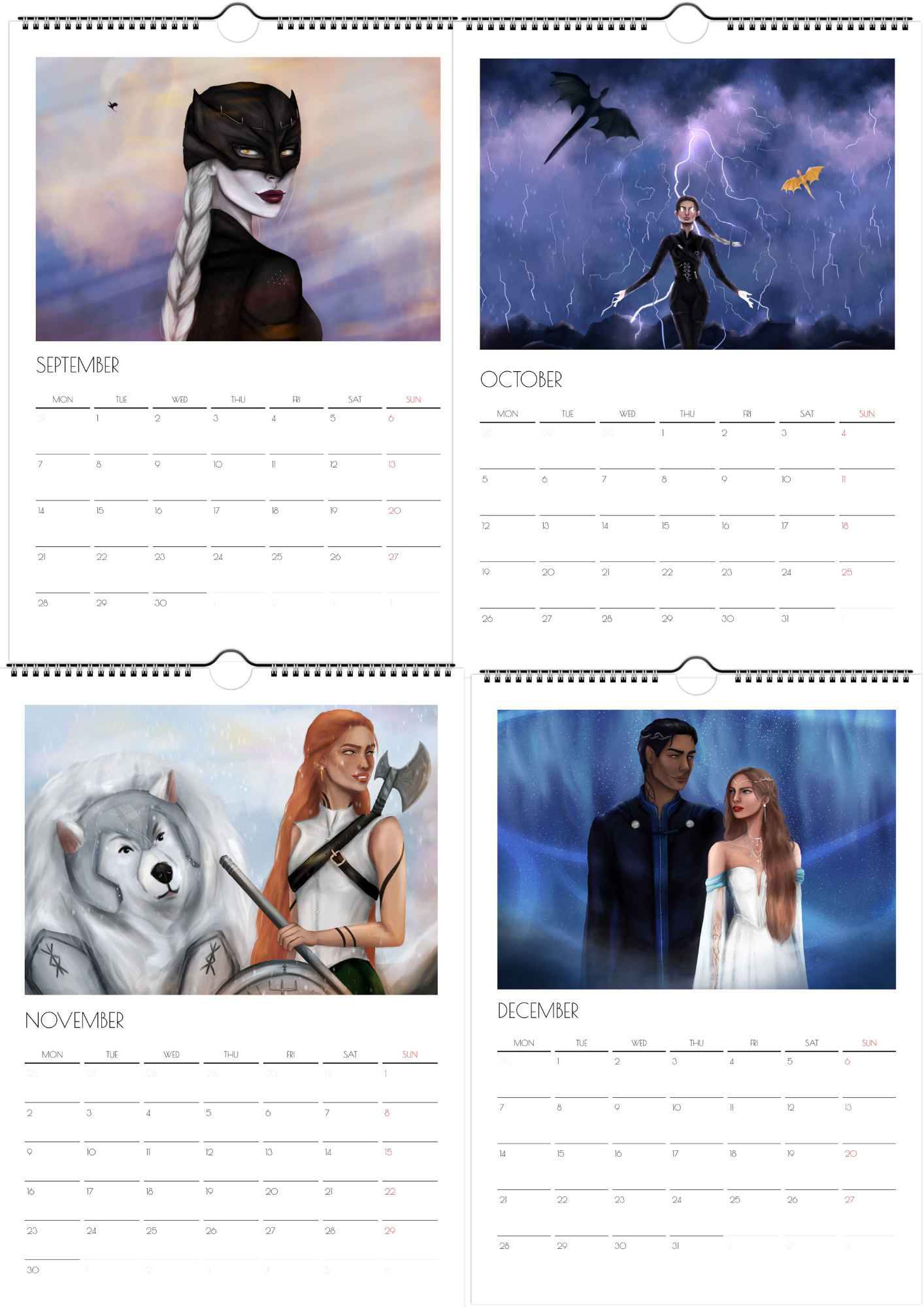 fantasy calendar 2026 - preorder