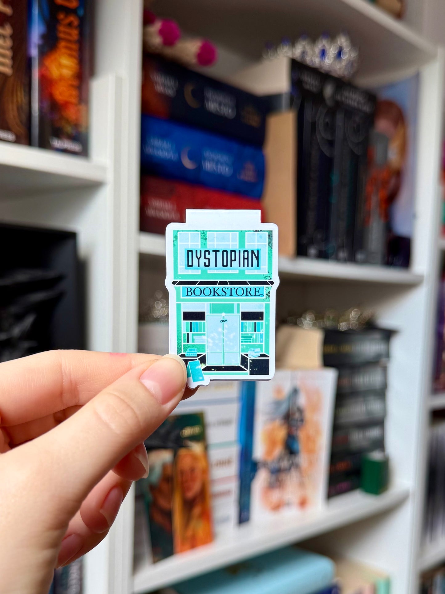 dystopian bookstore - magnetic bookmark