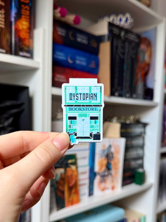 dystopian bookstore - magnetic bookmark