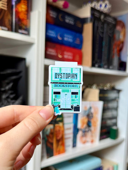 dystopian bookstore - magnetic bookmark
