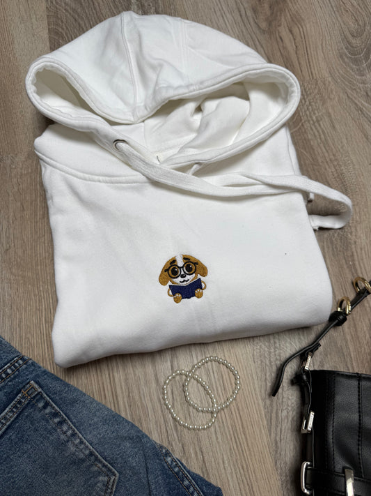 bookish dog - hoodie