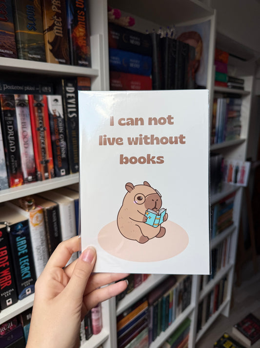 live without books - premium art print