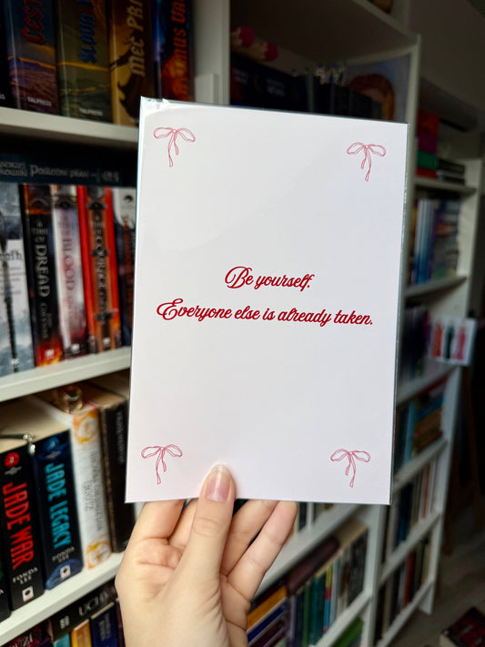 be yourself - premium art print