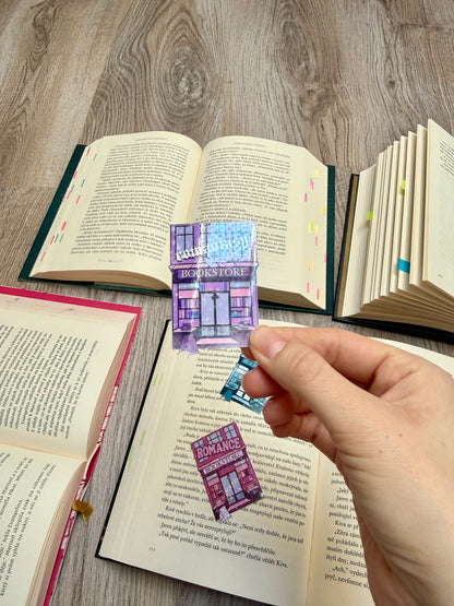 romantasy bookstore - laminovaná samolepka