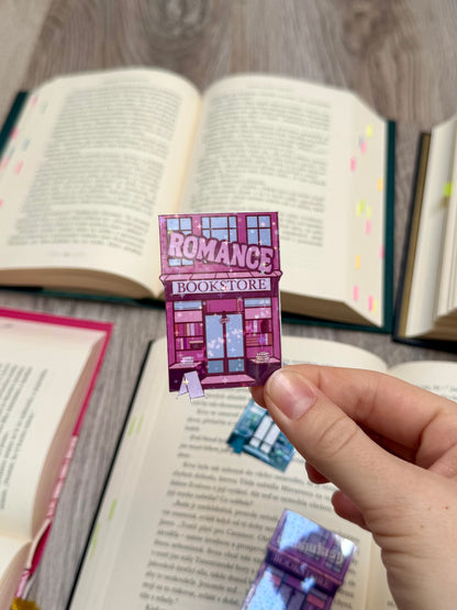 romance bookstore - laminovaná samolepka