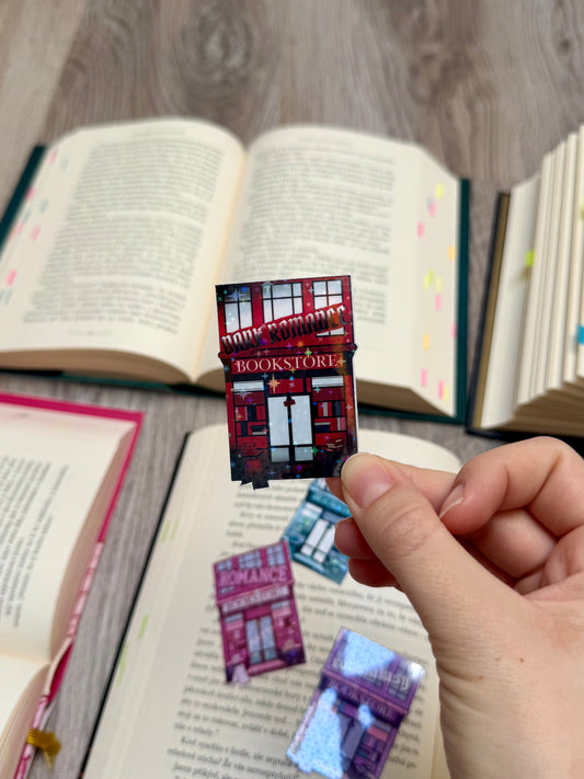 dark romance bookstore - laminovaná samolepka