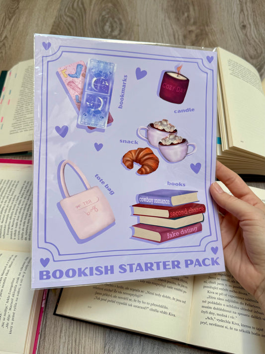 Bookish Starter Pack - art print