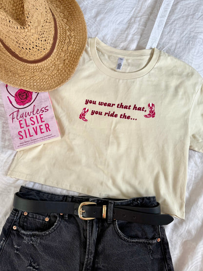 you wear that hat - crop top