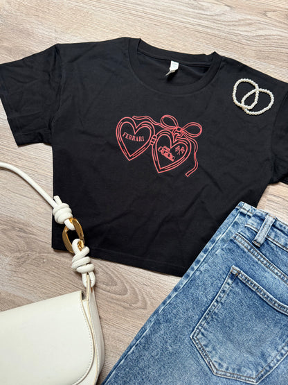 ferrari heart - crop top
