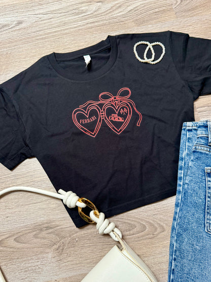 ferrari heart - crop top