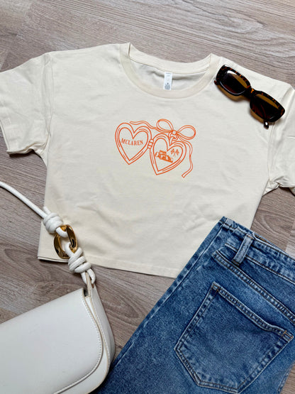 mclaren heart - crop top