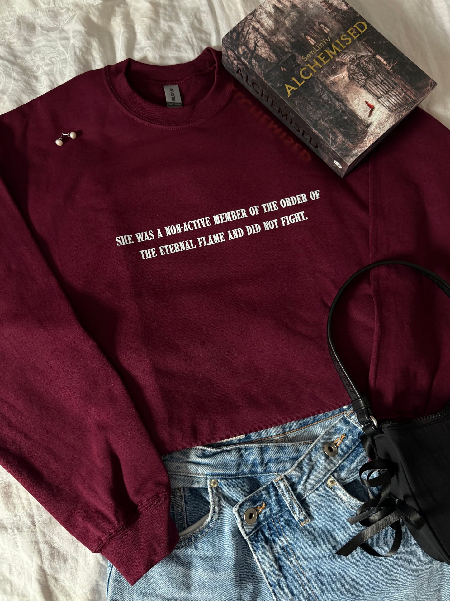 she was non-active - crewneck