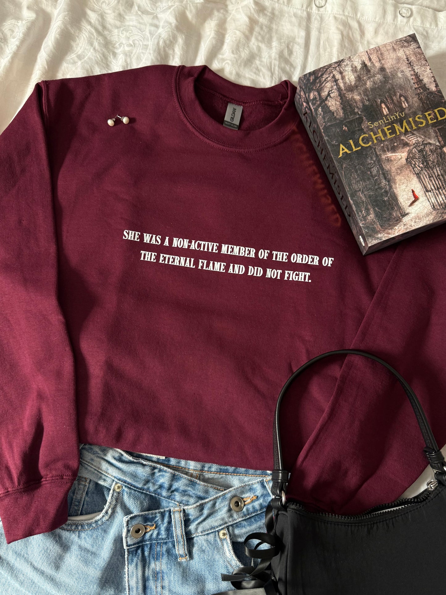 she was non-active - crewneck