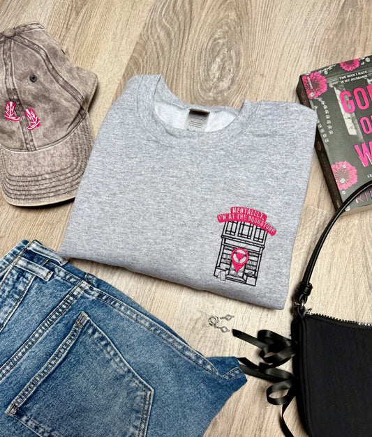 at the bookstore - crewneck