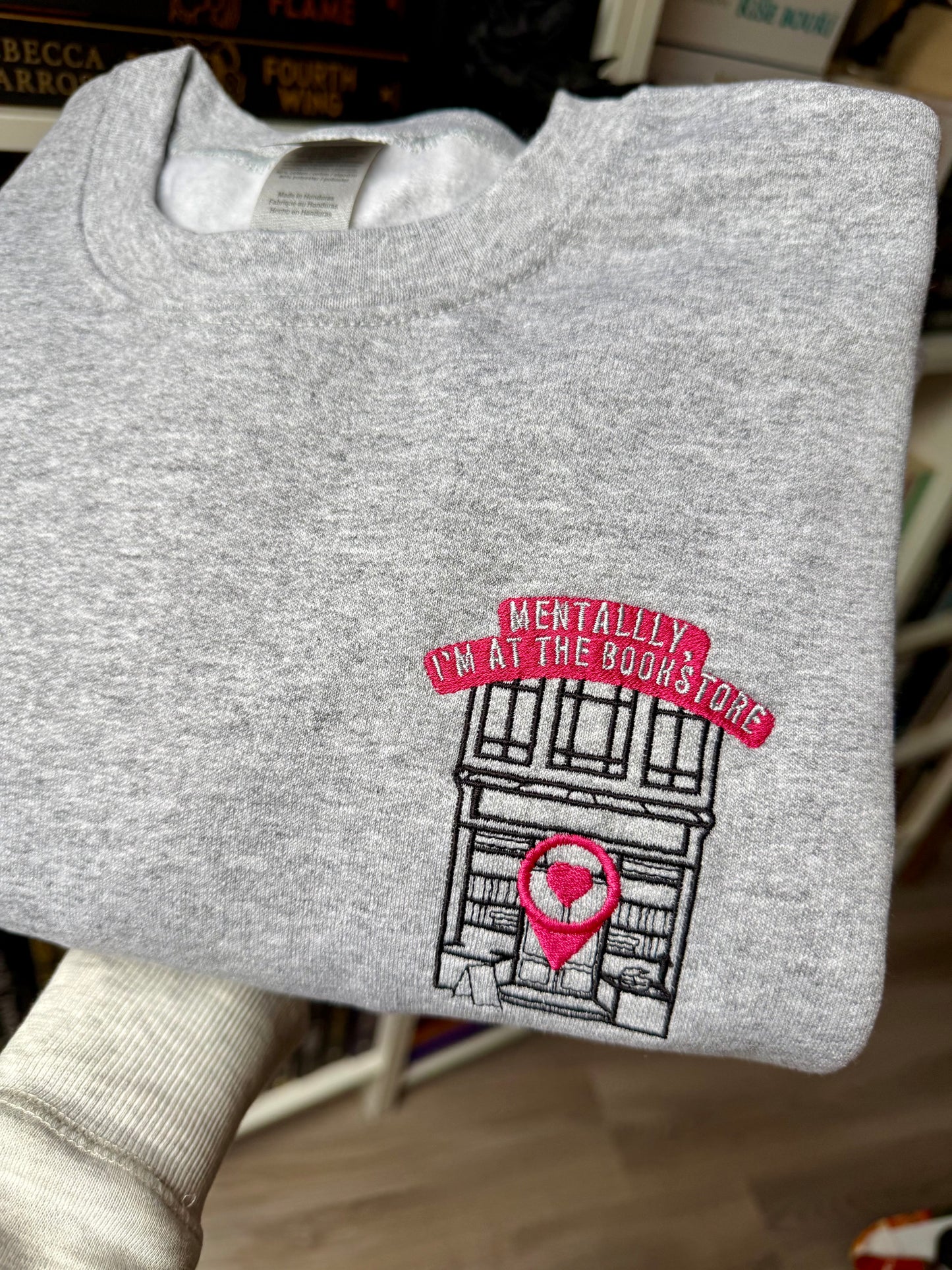 at the bookstore - crewneck