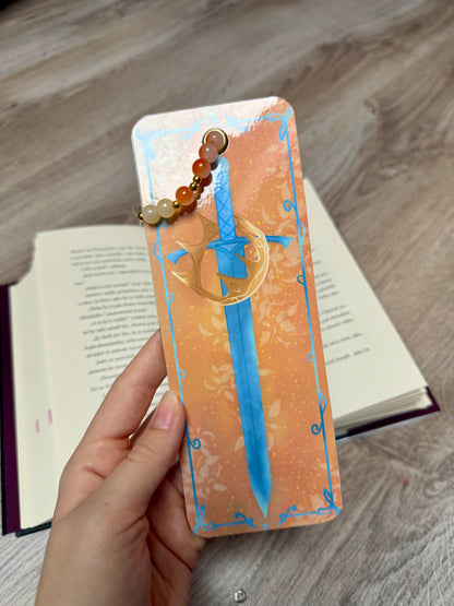 fantasy sword - bookmark with charms