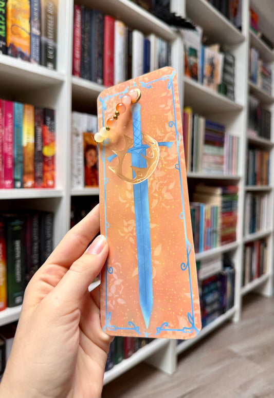 fantasy sword - bookmark with charms