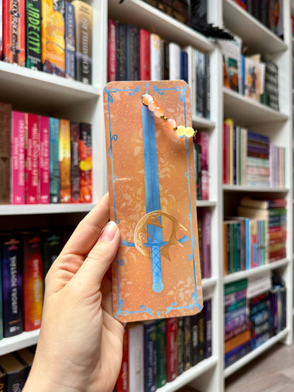 fantasy sword - bookmark with charms