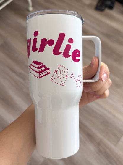 book girlie - cestovní hrnek