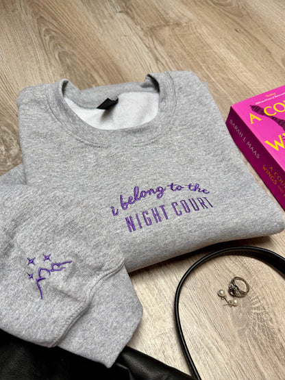 I belong to the night court - crewneck