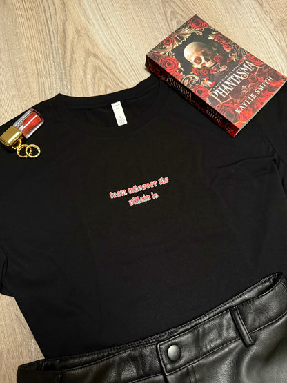 team villain - crop top