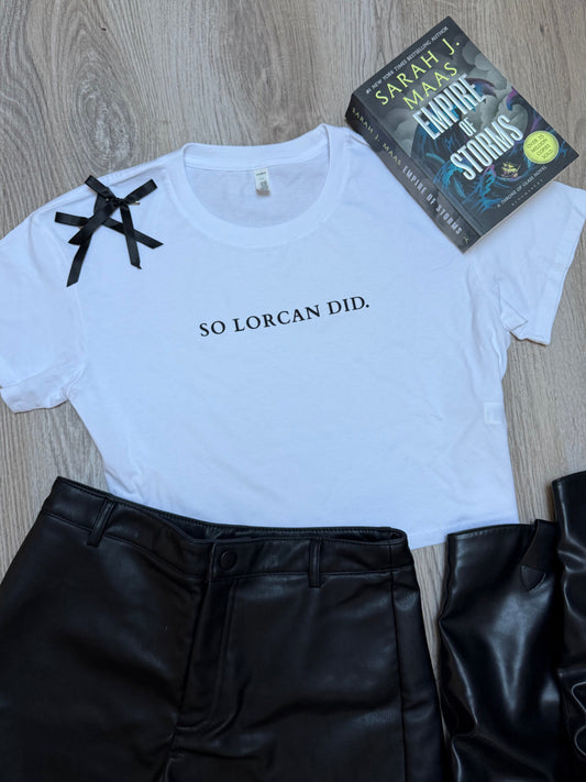 So Lorcan did. - crop top