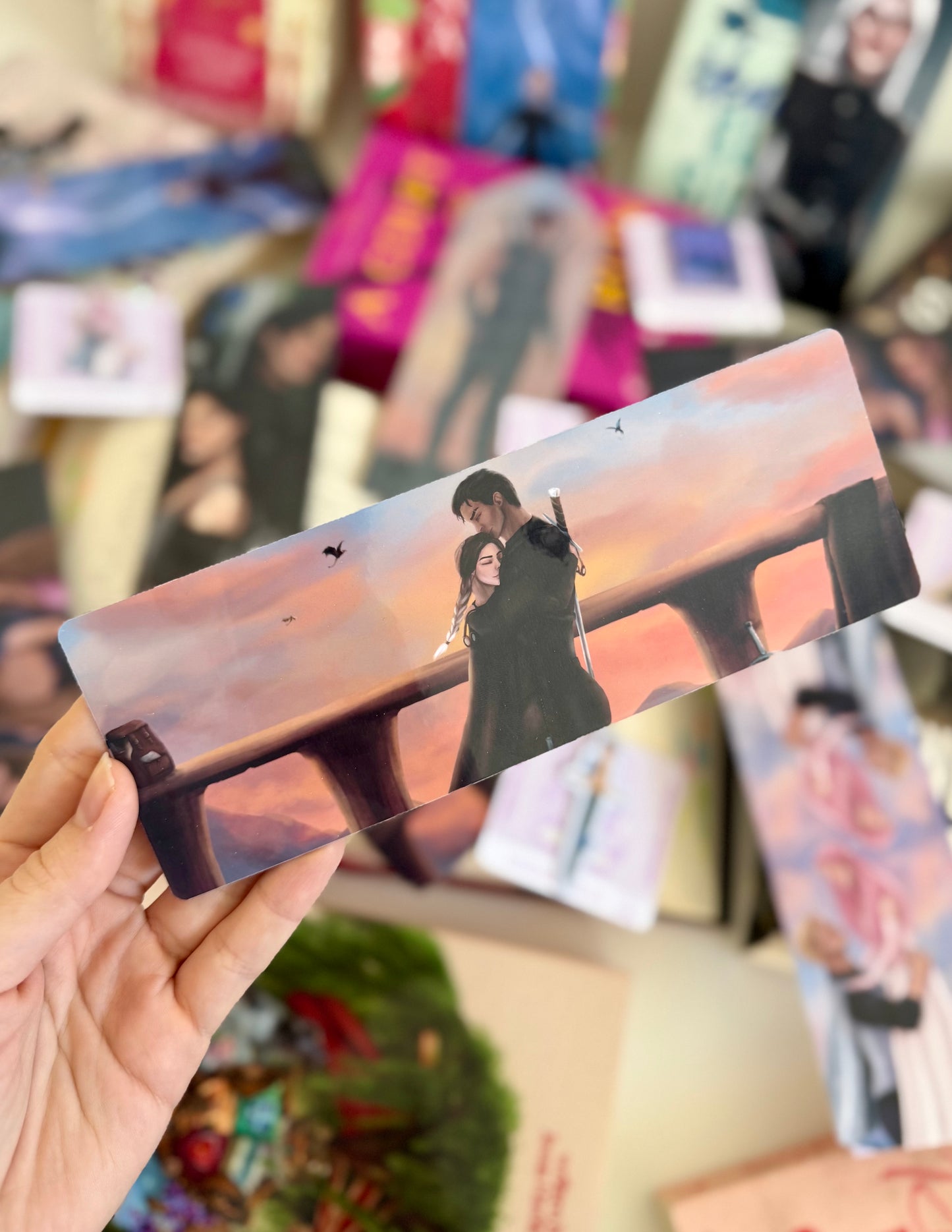 dragon riders hug - bookmark