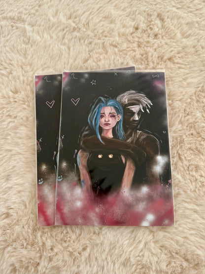 Jinx a Ekko - art print