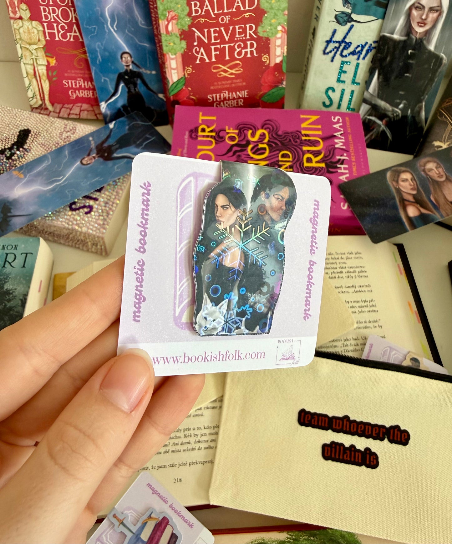 Saeris and Kingfisher - magnetic bookmark