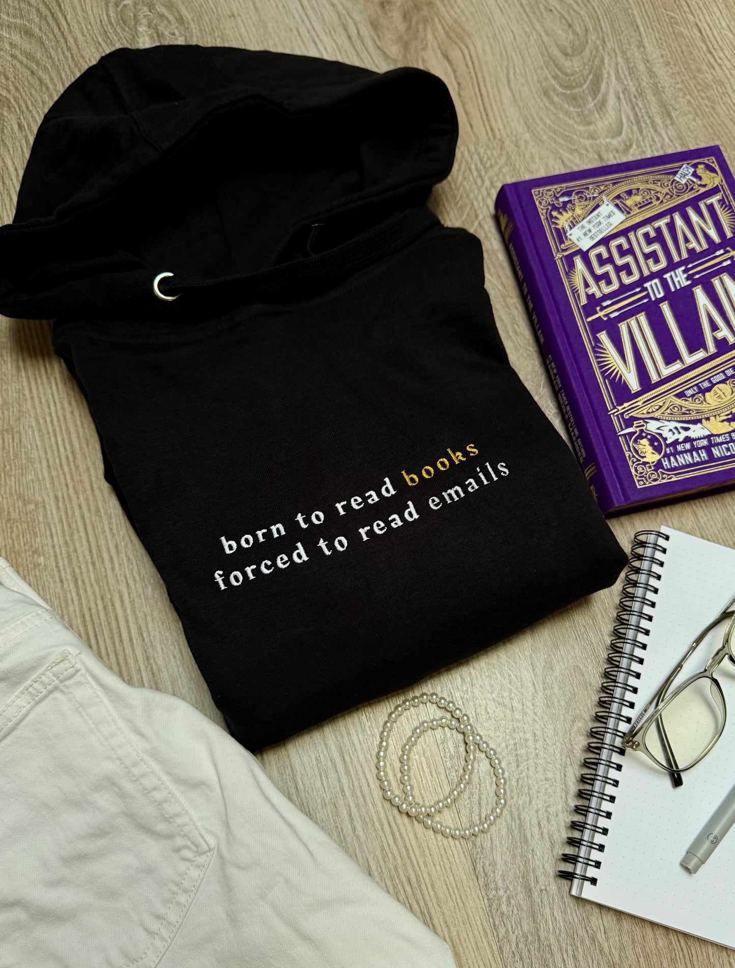 forced to read emails - hoodie