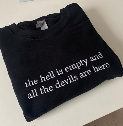 hell is empty - mikina