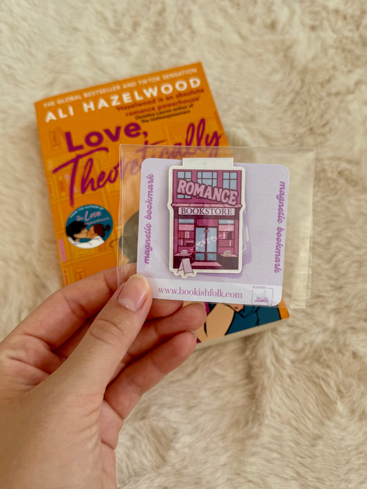 romance bookstore - magnetic bookmark