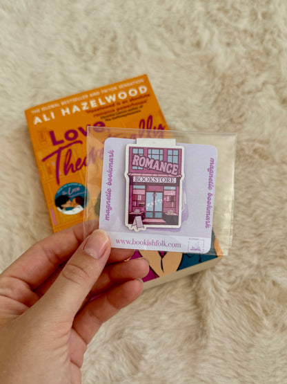 romance bookstore - magnetic bookmark