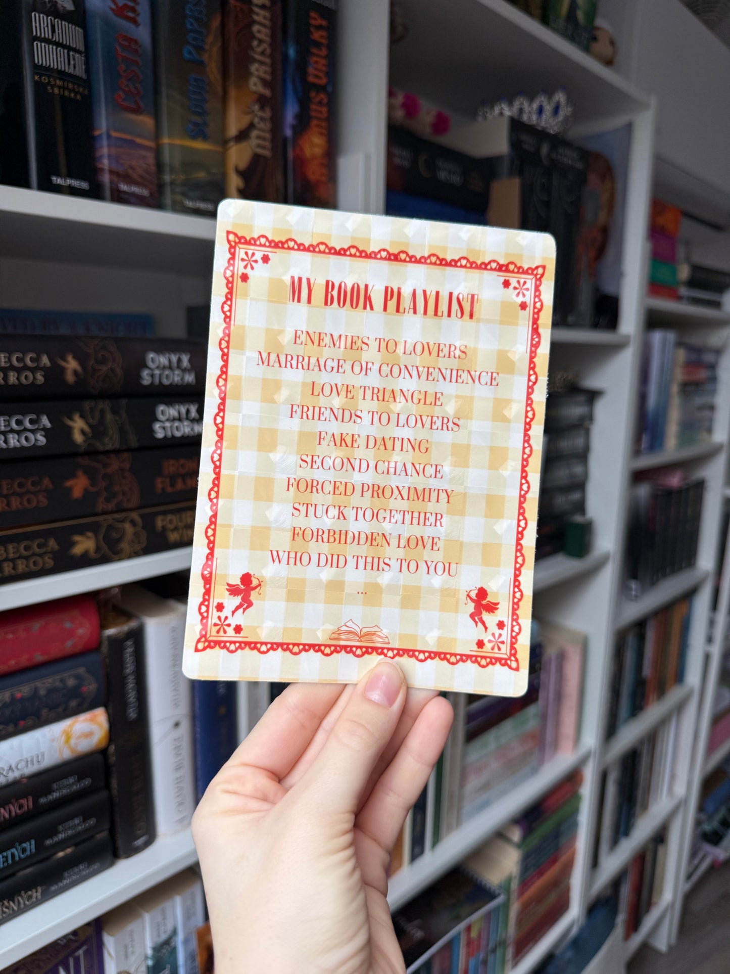 book playlist (e-reader) INSERT - multiple sizes