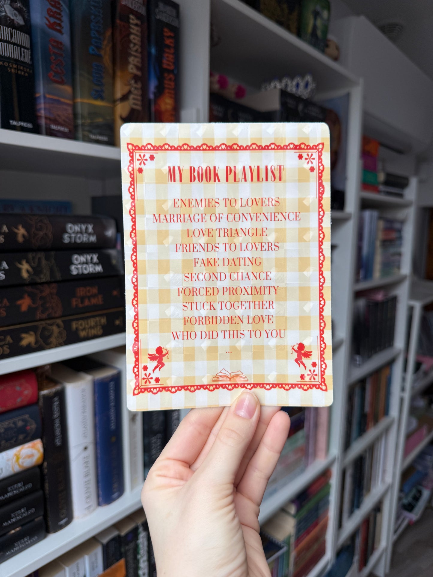 book playlist (e-reader) INSERT - multiple sizes