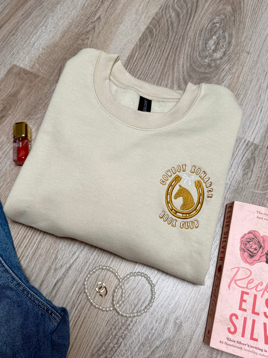 cowboy romance book club - crewneck