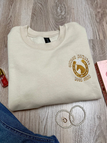 cowboy romance book club - crewneck