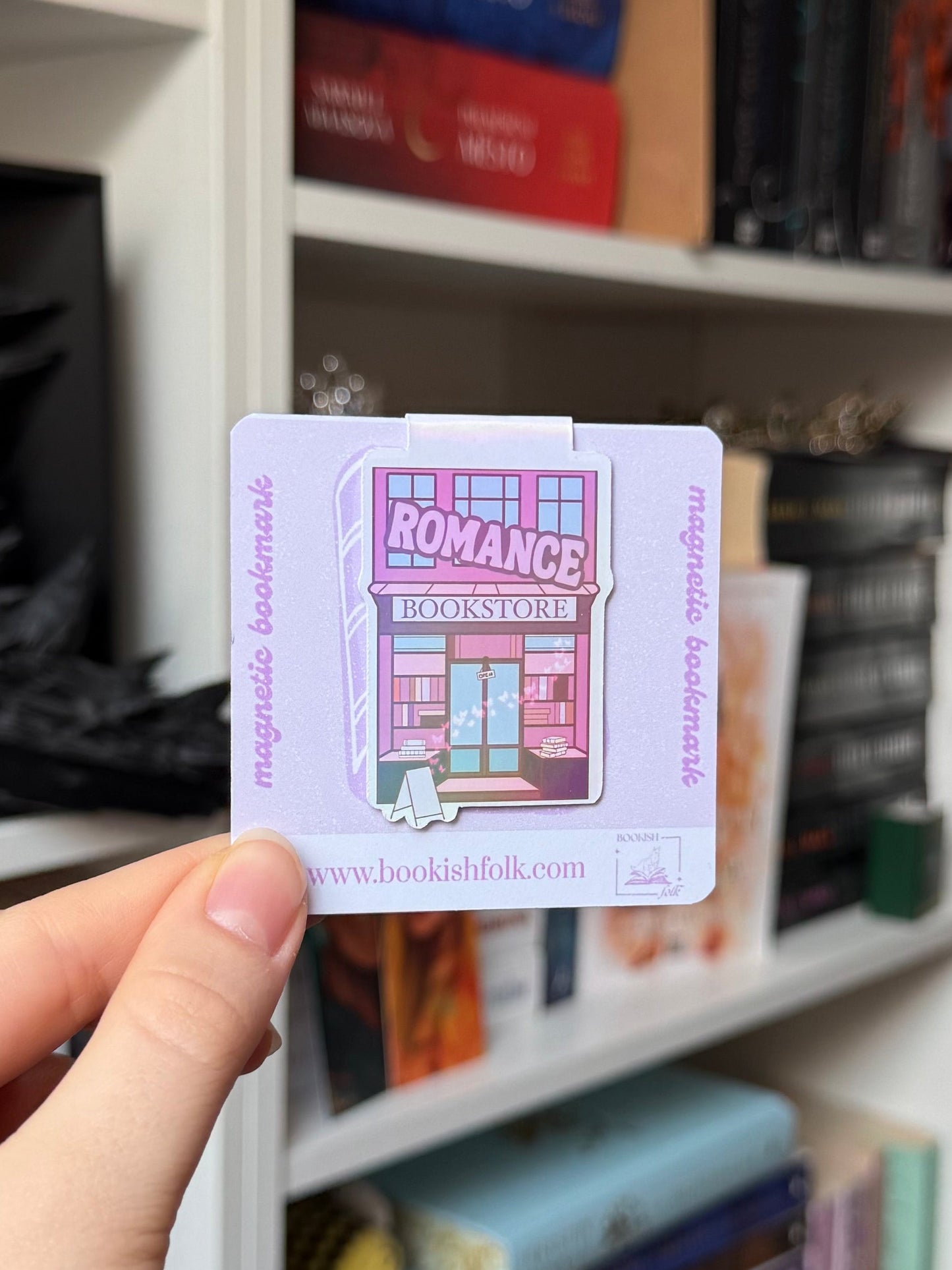romance bookstore - magnetic bookmark